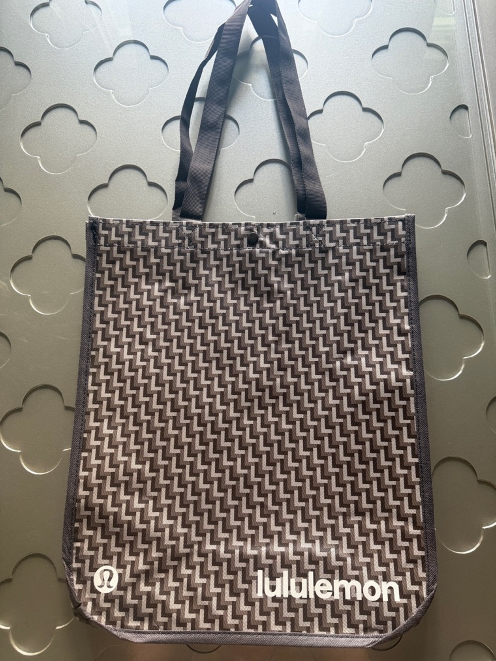 🆕 LULULEMON Reusable Tote Carryall Handbag Shopping Bag L Monogram - Picture 4 of 12